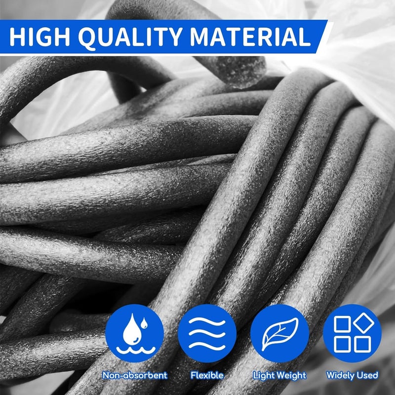 BHUCUTU Foam Backer Rod for Gaps Concrete Crack Filler Joints Foam Gap Fillers Caulk Saver Backing Rod Concrete Filler Rope Joint Filler (1/4 Inches X 10 Feet) - Image 2